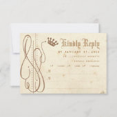 Fairy Tale Swirl Faire-part de mariage RSVP (Devant)