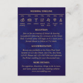 Fairy Tale-tijdlijn Weddenschap - Paarse Gold-deta Informatiekaartje (Voorkant)