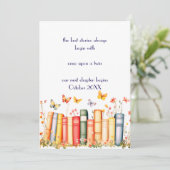 Fairy Tale Twin Pregancy Faire-part (Debout devant)