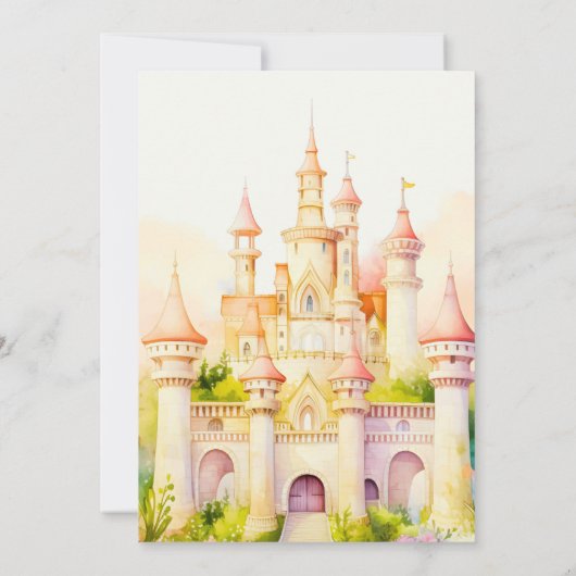 Fairy Tale Twin Pregancy Faire-part (Dos)