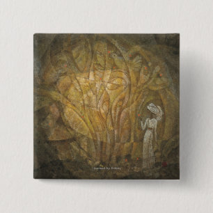 Fairy Tale Vierkante Button 5,1 Cm