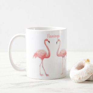 Fairy Tale voor twee flamingo tropische ventilator Koffiemok