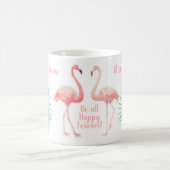 Fairy Tale voor twee flamingo tropische ventilator Koffiemok (Center)