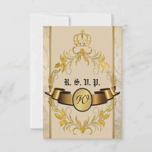 Fairy Tale Wedding Carte RSVP (Devant)