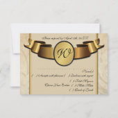 Fairy Tale Wedding Carte RSVP (Dos)