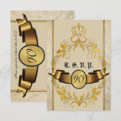 Fairy Tale Wedding Carte RSVP (Devant / Derrière)