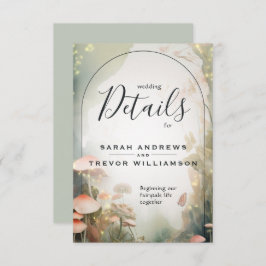 Fairy Tale Woodland Fairycore Romance Informatiekaartje