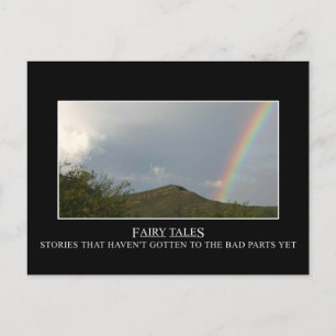 Fairy tales hebben niet echt vrolijke eindjes briefkaart