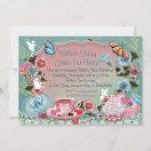 Fairy Tea Party Anniversaire Invitations (Devant)