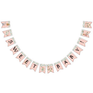 Fairy Tea Party Girl Sweet Baby shower Party Decor Vlaggetjes