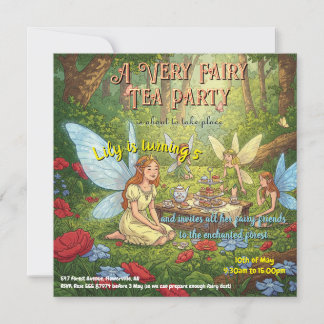 Fairy Tea Party Kaart
