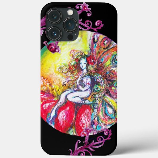 FAIRY TITANIA ZITTING OP EEN RODE STROOM Case-Mate iPhone CASE (Achterkant)