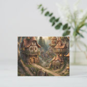 Fairy Town briefkaart (Staand voorkant)
