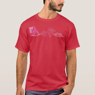 Fairy Tribal Artwork T hibiscus and fairies T-shirt