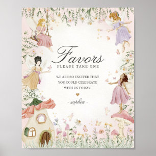 Fairy tuin gunsten grillige verjaardag partij teke poster