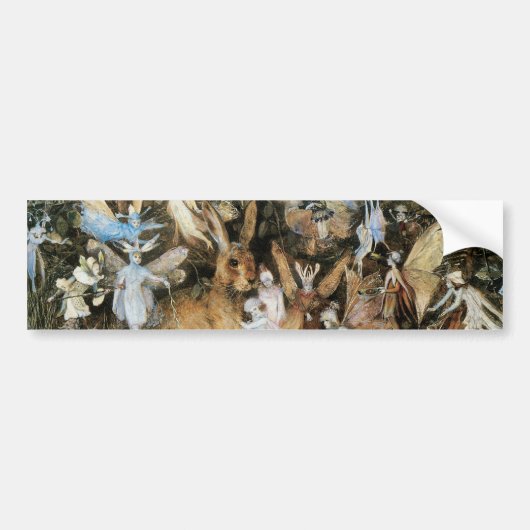Fairy Twilight van John Anster Fitzgerald Bumpersticker (Voorkant)
