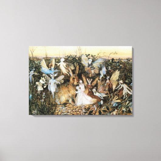 Fairy Twilight van John Anster Fitzgerald Canvas Afdruk (Voorkant)