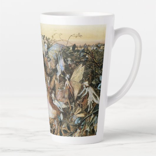 Fairy Twilight van John Anster Fitzgerald Latte Mok (Rechts)