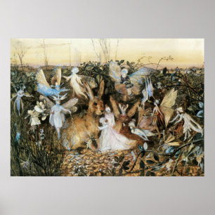 Fairy Twilight van John Anster Fitzgerald Poster