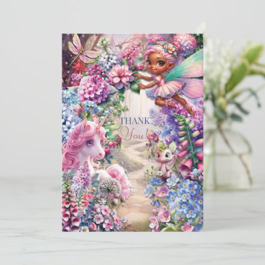 Fairy Unicorn Merci note (Debout devant)