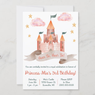 Fairy-verhaal, Castle, Princess Thema Birthday Par Kaart