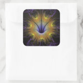 Fairy visionaire bloem vierkante sticker (Tas)