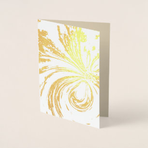 "Fairy Wand" Blank Gold Foil Kaart met envelop