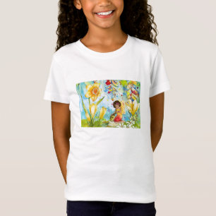 Fairy waterverf illustratie onecht t-shirt