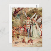 Fairy Wedding Briefkaart (Voorkant / Achterkant)