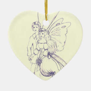 Fairy Wedding Keramisch Ornament