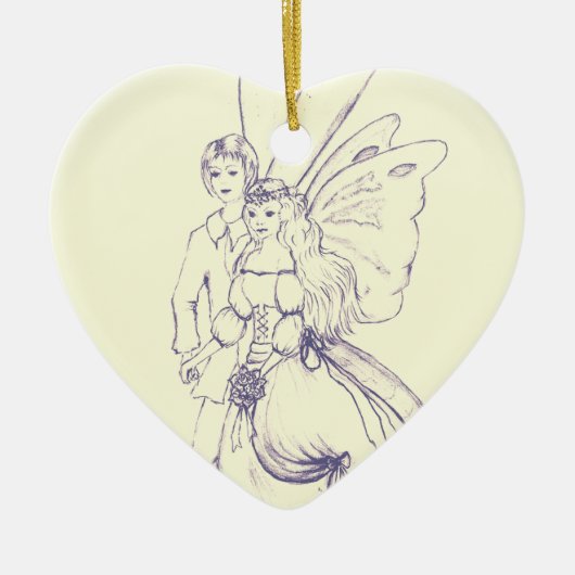 Fairy Wedding Keramisch Ornament (Voorkant)