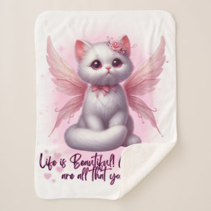Fairy Whiskers van de liefde Sherpa Deken