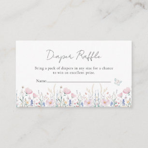 Fairy Wildflower betoverd grillig Baby shower Informatiekaartje