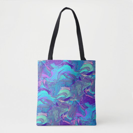 Fairy Wing Artglass - blauw en paars: Draagtas (Voorkant)