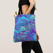 Fairy Wing Artglass - blauw en paars: Draagtas (Dichtbij)