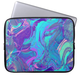 Fairy Wing Artglass - blauw en paars: Laptop Sleeve