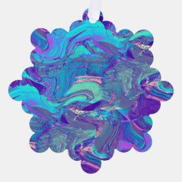 fairy wing artglass - blues and purples : ornament kaart