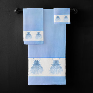 Fairy Wing Ice Gown vorstblauwe iriserende glans Bad Handdoek