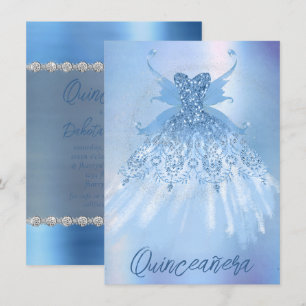 Fairy Wing Ice Gown   vorstblauwe iriserende glans Kaart