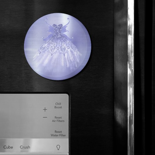 Fairy Wing Lavender Gown | Paarse iriserende glans Magneet