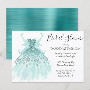 Fairy Wing Mint Gown   Luxe Pearl Green Aqua Sheen Kaart