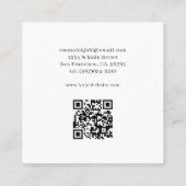 Fairy Wing Sieraden Delights Vierkante Visitekaartje (Achterkant)