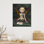 Fairy with Dried Flowers ART PRINT fantasy faery (Keuken)