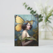 Fairy Woman Fantasy Art Briefkaart (Staand voorkant)