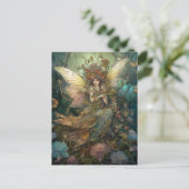 Fairy Woman Fantasy Art Briefkaart (Staand voorkant)