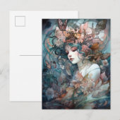 Fairy Woman Surreal Fantasy Art Briefkaart (Voorkant / Achterkant)