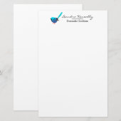 Fairy Wren Briefpapier (Voorkant / Achterkant)
