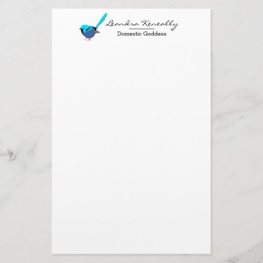 Fairy Wren Briefpapier (Voorkant)