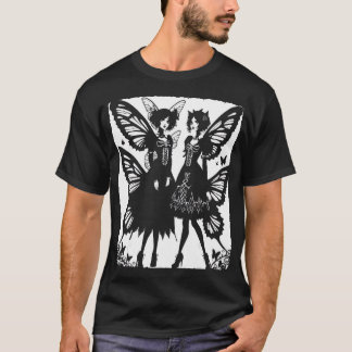 Fairycore Aesthetica Skeleton Fairy Gothic Gothic  T-shirt