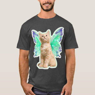 Fairycore Aesthetische Fairy Cat Realistic Faecore T-shirt